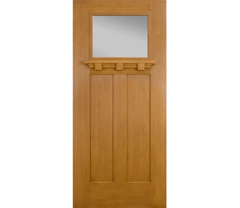 Fargo Craftsman Light Fiberglass Entry Door