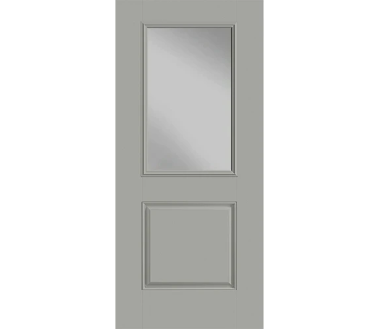 Fargo Half Light 1 Panel Fiberglass Entry Door